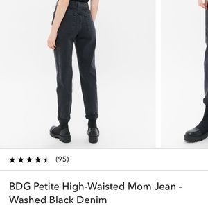 BDG Petite high rise mom jeans